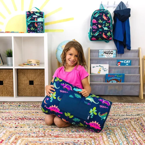 Miniatura 6 de Wildkin Tapete infantil de microfibra para siesta con almohada para niños y niñas, tapete suave y acogedor para guardería, preescolar, jardín