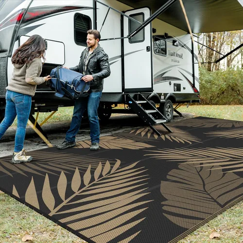 Miniatura 45 de GENIMO - Tapete reversible e impermeable para patios y exteriores, oferta, paja de plástico, para áreas grandes, campamentos, RV, pícnics, terrazas