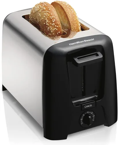 Miniatura 2 de Hamilton Beach Tostadora de 2 rebanadas con ranuras extra anchas y paquete de abrelatas automático eléctrico