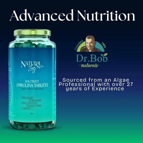 Miniatura 2 de NaturalZing - Tabletas de espirulina orgánica 100% pura, sin OMG, verduras diarias, proteína vegana superalimentaria y apoyo antioxidante, rico