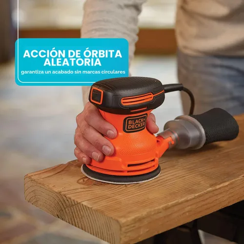 Miniatura 4 de Black & Decker BDERO100 Lijadora orbital de 5 pulgadas