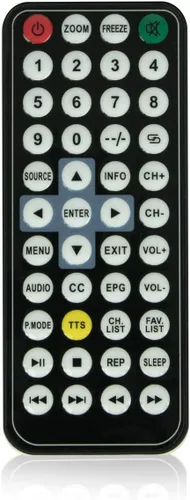 Miniatura 8 de Tyler 9" 1080p TV LCD portátil con monitor, batería recargable, capacidad inalámbrica, HD-TV, USB, tarjeta SD, AC/DC, control remoto, soporte
