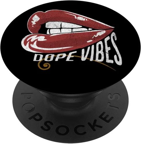 Red Lips Dope Vibes Sexy Sassy Runway Moda PopSockets intercambiables PopGrip