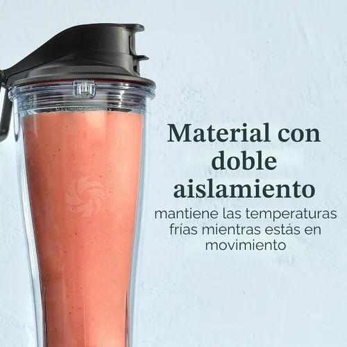 Miniatura 6 de Adaptador de taza personal Vitamix, libre de BPA, apto para lavavajillas, dos tazas de licuadora de 20 onzas, dos tapas y un adaptador de licuadora