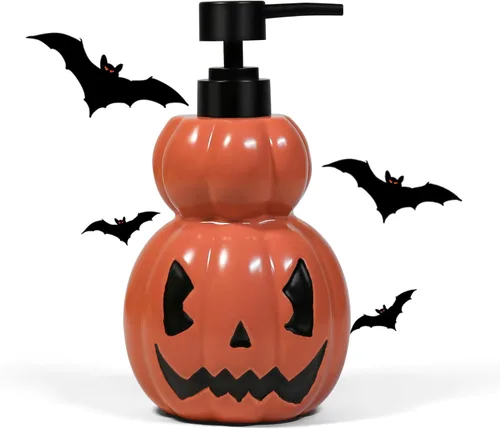 Miniatura 10 de Dispensador de jabón con forma de gato negro, dispensador de jabón de cerámica divertido, aceite esencial recargable de 15 onzas, dispensador