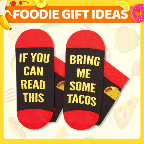 Miniatura 6 de HAPPYPOP Funny Food Socks Men - Women Hot Dog Ramen Taco Gifts, Pizza Taco Socks for Teen Boys Girls