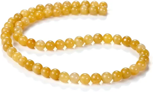 Miniatura 71 de Cuentas de ónix negro BEADNOVA con cuentas de cristal natural, piedras preciosas, redondas, sueltas, curativas de energía con cordón elástico de 01)