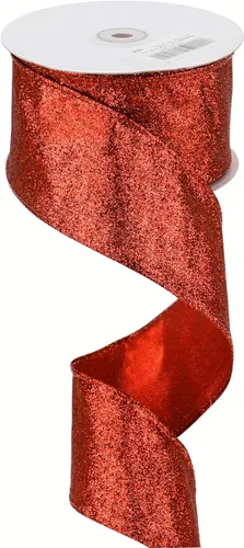 Miniatura 19 de MEEDEE Cinta Verde con Purpurina Cinta Verde con Alambre de 2.5 Pulgadas de Ancho Cinta Metálica de 25 Yardas Cinta Verde de Navidad Cinta Verde