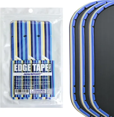 Miniatura 56 de PICKLETECH Cinta de protección de pala de pickleball – Protector de borde de cabeza de paleta – Cinta de protección de borde de raqueta ajuste