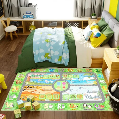 Miniatura 12 de Alfombras para decoración de habitación de niños, alfombra de mariposa para adolescentes y niñas, alfombra antideslizante para dormitorio y sala