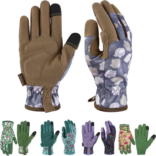 Miniatura 20 de Guantes de jardinería para hombres y mujeres, a prueba de espinas y resistentes a pinchazos, guantes de trabajo de seguridad y jardinería, regalos