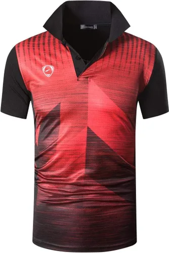 jeansian LSL195 - Camiseta deportiva de manga corta tipo polo para hombre, de secado rápido