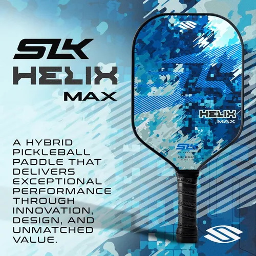 Miniatura 3 de Selkirk Sport SLK Helix Pro Paleta de Pickleball Paletas de Pickleball de Fibra de Carbono Termoformada con Cara Híbrida de Fibra de Carbono