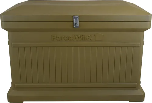 Miniatura 12 de RTS Home Acccents ParcelWirx Caja de entrega horizontal de alta calidad con tapa con bisagras, 33.5 x 18 x 23.2 pulgadas, color negro