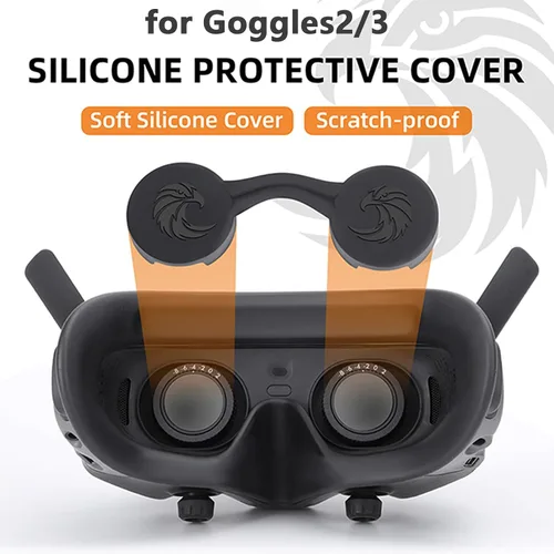 Miniatura 2 de Tapa protectora de lente para DJI Goggles 3 Funda protectora de silicona para DJI Avata 2 Gafas 2/3 Accesorios
