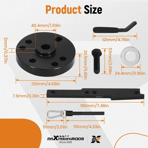Miniatura 7 de maXpeedingrods 3163021 Kit de herramientas de sincronización de leva y 3163530 Herramienta de ajuste de freno de motor de 0.276 in para motores