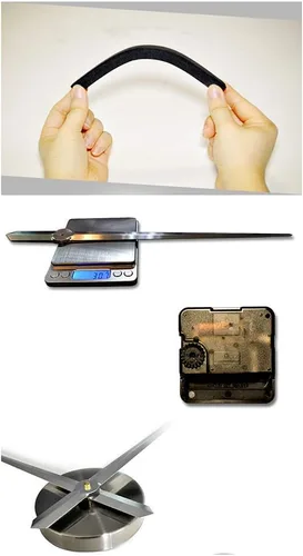 Miniatura 4 de HC&WT Reloj de pared grande con números 3D, moderno reloj de pared sin marco para oficina en casa, fácil de leer, silencioso, funciona