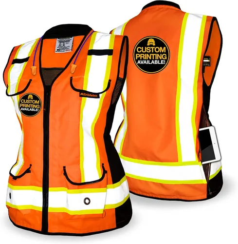 Miniatura 8 de KwikSafety - Charlotte, NC - GODMOTHER (LOOSE FIT) Class 2 & Class 3 Safety Vest for Women [TABLET POCKET] ANSI OSHA