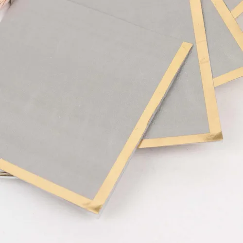 Miniatura 34 de Efavormart 50 Pack Servilletas de papel para fiestas de 2 capas suaves verde oliva con borde dorado de oro, servilletas para cenas, cócteles