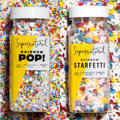 Miniatura 17 de Supernatural All Natural Sprinkles Juego de Navidad Sin Colorantes, Sin Colorantes Artificiales, Sin Soja, Sin Gluten, Vegano y Espolvoreados