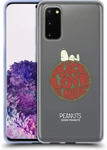 Miniatura 122 de Head Case Designs Funda de gel Woodstock 50th con licencia oficial de Peanuts Snoopy Guitar 1969 [protección de grado militar] compatible