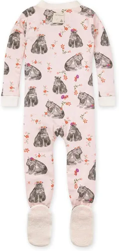 Miniatura 2 de Burt's Bees Baby - Pijama para bebé niña, con cremallera frontal, antideslizante, 100 % algodón orgánico
