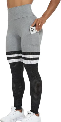 CROSS1946 Leggings sin costuras para mujer, cintura alta, levantamiento de glúteos, entrenamiento, gimnasio, yoga
