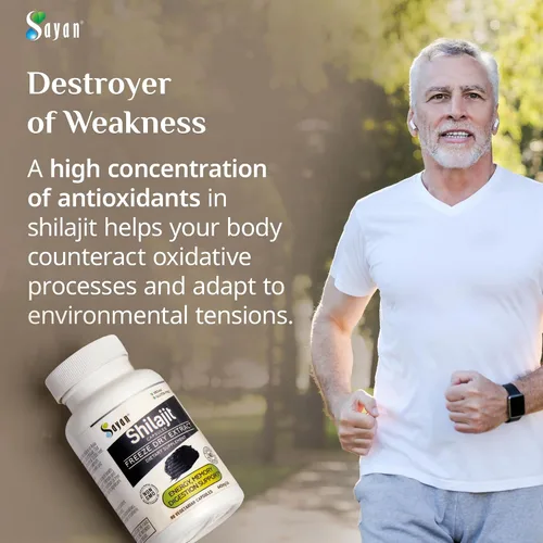 Miniatura 8 de Sayan Shilajit 90 cápsulas/440 mg ea.- Suplemento orgánico con alto contenido de ácido fúlvico para apoyar tu sistema inmunológico, reforzar