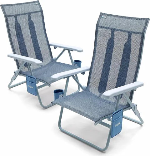 Miniatura 12 de Shibumi Shade Silla de playa portátil para adultos Marco de grado marino antioxidante Capacidad de 300 libras Correas acolchadas