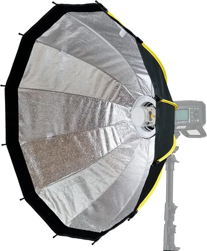 Miniatura 6 de WELLMAKING Caja de luz parabólica de 33.4 pulgadas de 16 quilates de instalación rápida y plegable, con difusores/rejilla de panal/bolsa, compatible