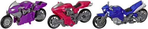 Miniatura 2 de Transformers Toys Studio Series 52, Deluxe, Revenge of The Fallen, Arcee Chromia Elita-1 Figuras de acción 3 por paquete, 4.5 pulgadas