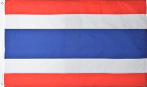 Bandera de Tailandia de 3 x 5 pies de nailon 210D bordada para exteriores de alta calidad Green Grove Products