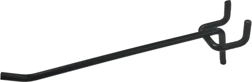 FixtureDisplays® 20PK Gancho de metal de 4 "Gancho de alambre de metal Pegwall Gancho de alambre negro para Metal Pegboard 18477-20PK-NPF