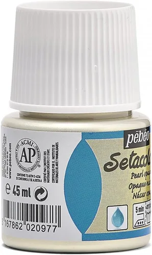 Miniatura 2 de Pebeo Setacolor - Pintura para tela (opaca, 45 ml), color dorado perla