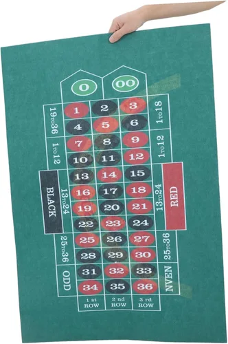 Miniatura 3 de PRETYZOOM Tapete de mesa plegable impermeable con superficie de fieltro de doble cara para un juego suave, adecuado para reuniones familiares