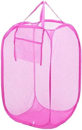 Miniatura 13 de Cesta de almacenamiento de malla rectangular pequeña plegable para ropa de bebé, organizador de armario, cubos de basura para habitación de niños