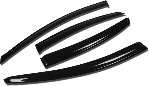 Miniatura 19 de Visor protector deflector de lluvia autoadhesivo para vidrio para Hyunday Sonata NF, 4 unidades, uno por puerta