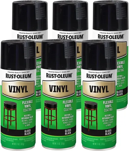 Miniatura 4 de Rust-Oleum 1911830 - Pintura en aerosol especial para vinilo, 12 oz, color blanco
