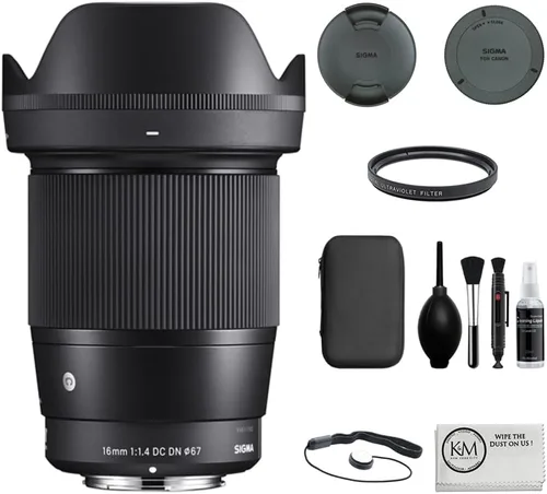 Miniatura 15 de Sigma Lente contemporánea de 16 mm f/1.4 DC DN para Sony E (402965) Negro