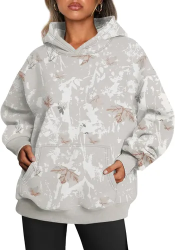 Miniatura 55 de Trendy Queen - Sudaderas extragrandes con capucha para mujer, suéteres de manga larga, sin botones, de vellón, de otoño, ropa de invierno