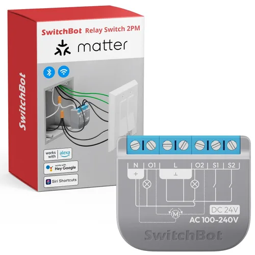 Miniatura 15 de SwitchBot Interruptor de relé inteligente (interruptor de relé 1PM US)