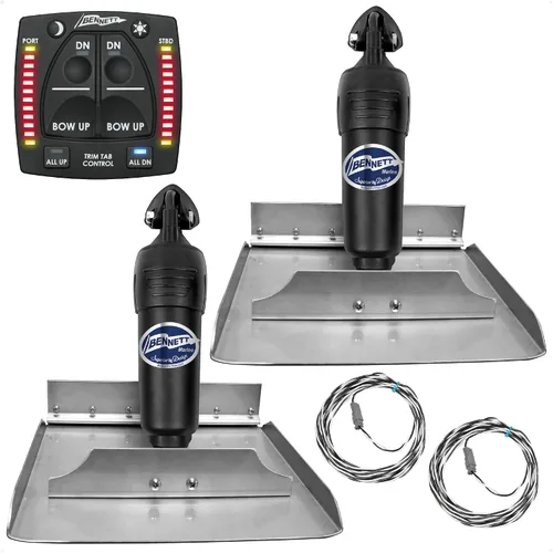 Miniatura 10 de Sistema de aletas de compensación eléctrico Bolt 12" x 9", kit completo BOLT129, 12V DC - FO4322