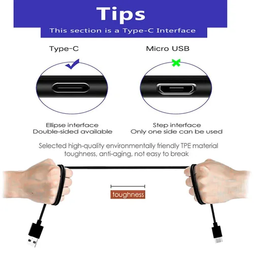 Miniatura 2 de Cargador de pared rápido USB C cable de carga para Moto G Pure G Stylus 5G G 2022, Moto G Play 2021 Power, Moto One 5G Ace G60S G200 G9 Play G8 Play