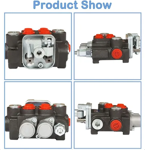 Miniatura 6 de Válvula hidráulica Válvula de control direccional hidráulica Válvula de doble efecto 2 carrete 11 GPM 3600 PSI Puertos SAE para tractores pequeños