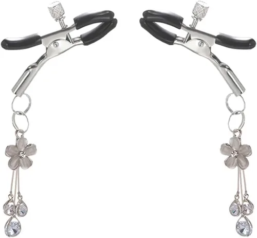 Body Clamps Non Piercing Adjustable Stainless Steel Star Flower Tassel Sexy Metal Clip for Women Faux Body Jewelry