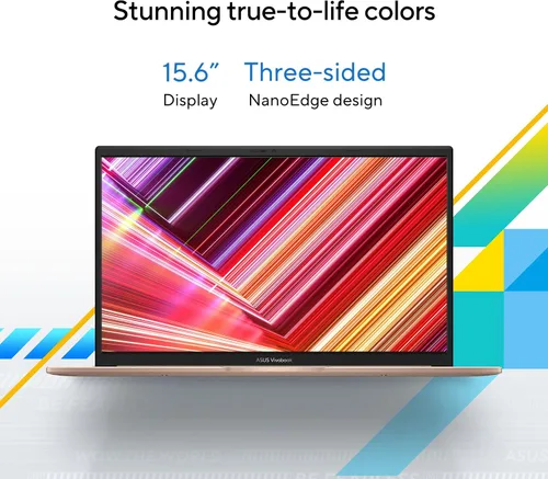 Miniatura 5 de Laptop ASUS Vivobook 15, pantalla táctil FHD de 15.6”, Intel Core i5-1334U, gráficos Intel Iris Xe, memoria de 16 GB, SSD de 512 GB, Champagne