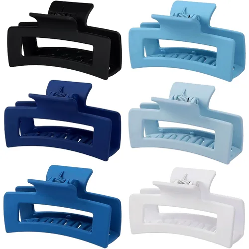 Miniatura 26 de Sisiaipu Pinzas para el Cabello, Pinzas Medianas de 3.5 Pulgadas, Paquete de 6 para Mujeres y Niñas - Accesorios para el Cabello Color Ámbar