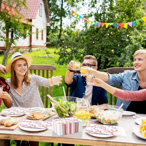 Miniatura 7 de Estune 200 servilletas de 2 capas desechables de papel con flores de papel para cena, servilletas de mano para baño, tocador, boda, vacaciones