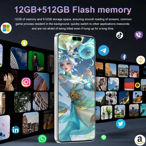 Miniatura 5 de Teléfono inteligente de 17 pm: Snapdragon 8 Gen 3, 12 GB de RAM + 512 GB de almacenamiento, batería de 7000 mAh, pantalla de 6.99 pulgadas, cámara