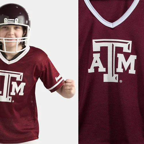 Miniatura 7 de Franklin Sports NCAA - Conjunto de uniforme de fútbol americano para niños, camiseta de fútbol universitario, casco + pantalones para niños y niñas